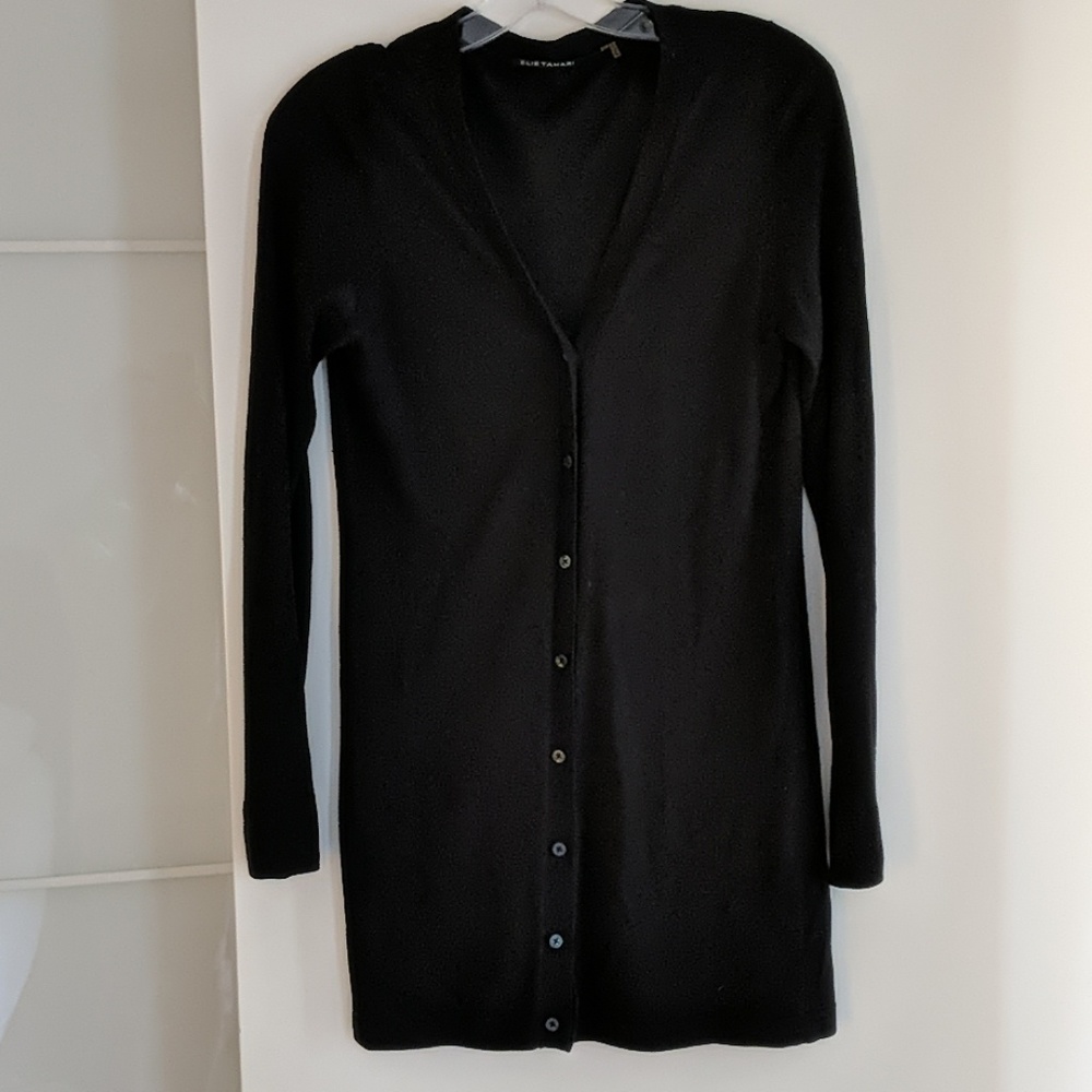 Elie Tahari Lightweight Silk & Cashmere Cardigan